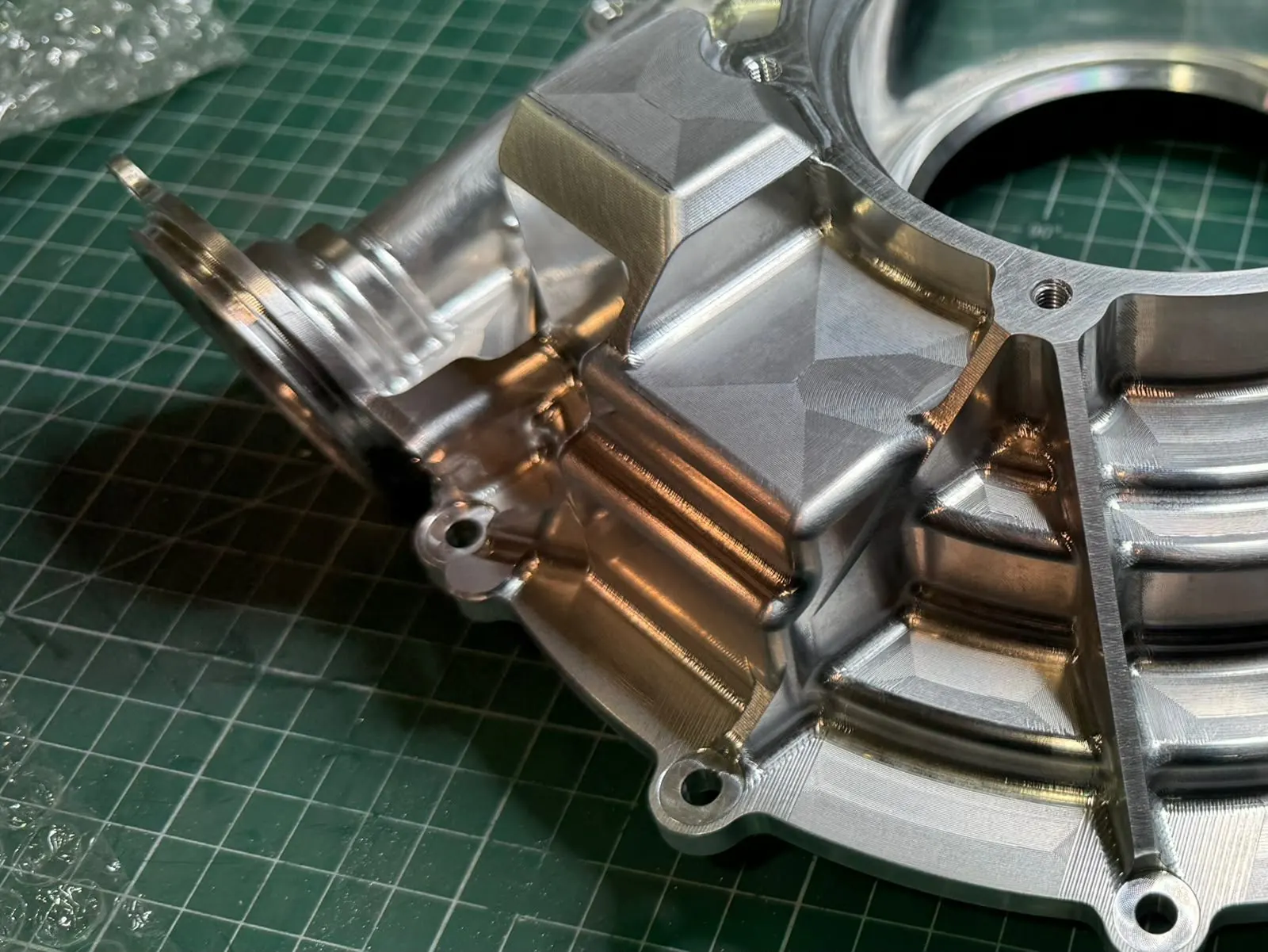 Complex 5-axis machined aluminium prototype housing, Chatteris, Cambridgeshire
